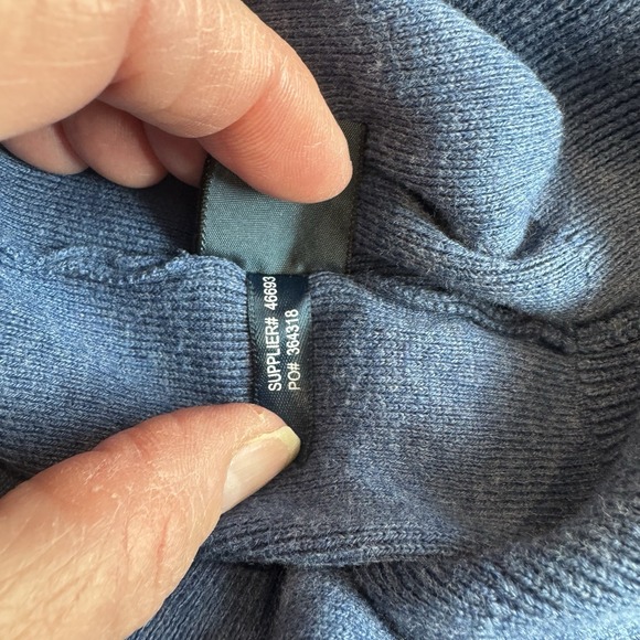 Polo Ralph Lauren Men's 2XLT 100% Pima Cotton Blue With Yellow Pony Sweater Vest - Picture 9 of 10